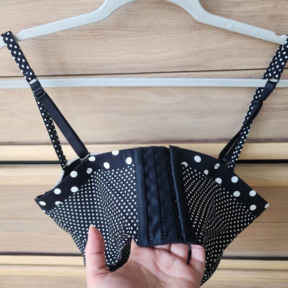 Flirty Balconette Polka-Dotted Bustier - Picture 4 of 7